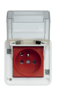 Prise 2P+T à détrompage Cubyko étanche associable blanc