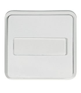 cubyko bouton poussoir porte-étiquette 1F associable blanc
