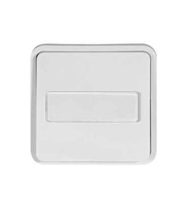 cubyko bouton poussoir porte-étiquette 1F associable blanc