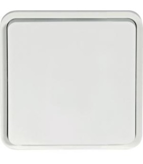 Bouton Poussoir Cubyko 1O/1F étanche associable blanc