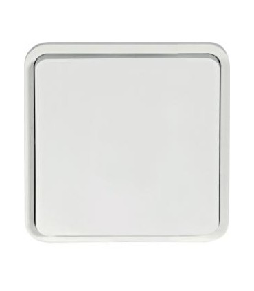 Bouton Poussoir Cubyko 1O/1F étanche associable blanc