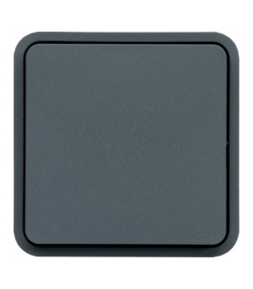 cubyko bouton poussoir 1O/1F associable gris