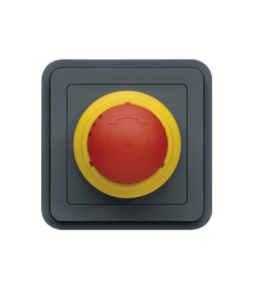 cubyko Arrêt d'urgence 1/4 tour associable gris