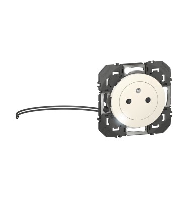 Prise de courant 2P+T à voyant Surface Dooxie Blanc x10 pieces / Legrand