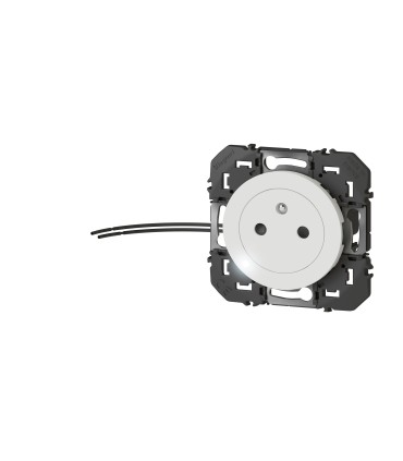 Prise de courant 2P+T à voyant Surface Dooxie Blanc x10 pieces / Legrand