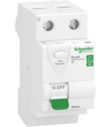 Interrupteur différentiel 2P 40A 30mA Type A embrochable Resi9 XE