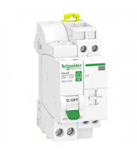 Combiné disjoncteur + contacteur 1P+N 20A courbe C embrochable Resi9 XE