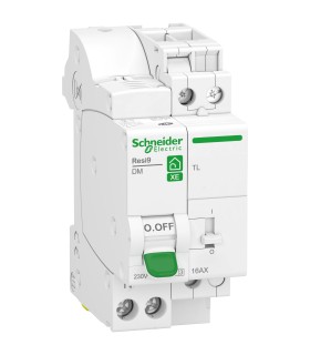 Combiné disjoncteur + télérupteur 1P+N 16A Courbe C embrochable Resi9 XE