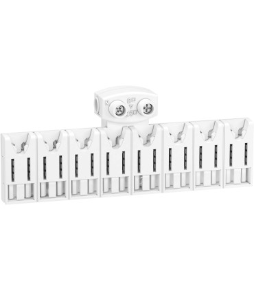 Répartiteur système embrochable 8 modules avec connecteur Resi9 XE