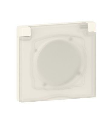 Plaque de finition avec volet Dooxie Blanc - 1 poste IP44 IK07 / Legrand