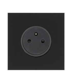 Prise 2P+T Art d'Arnould - Epure -16A 250V - Noir mat