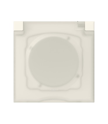 Plaque de finition avec volet Dooxie Blanc - 1 poste IP44 IK07 / Legrand