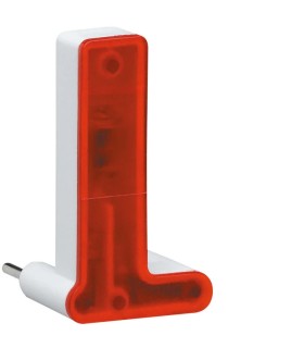Cubyko lampe enfichage pour témoin forme "L" 250V rouge