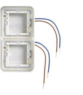 cubyko collerette double lumineuse à LED bleues 230V verticale