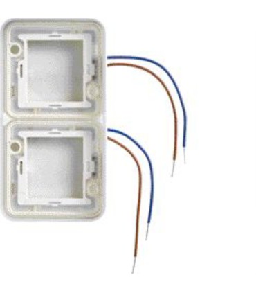 cubyko collerette double lumineuse à LED bleues 230V verticale
