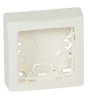 Cadre saillie 1 poste Appareillage saillie blanc