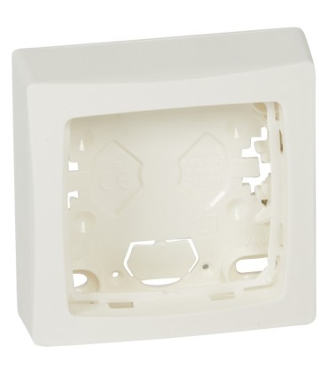 Cadre saillie 1 poste Appareillage saillie blanc