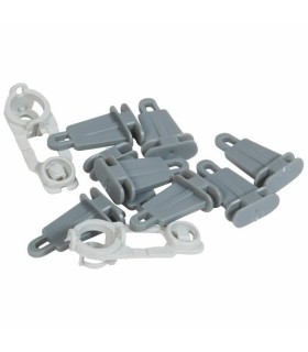 Kit Plombage Jeu de 2 Cache Vis et 8 Supports Plastrons pour Coffret PLEXO Legrand