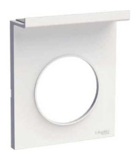 Plaque Odace Styl Pratic 1 Poste Support Téléphone mobile Blanc