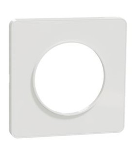 Plaque Odace Touch 1 Poste Blanc Mat