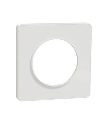 Plaque Odace Touch 1 Poste Blanc Mat