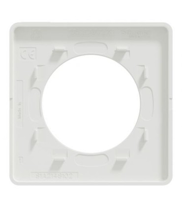 Plaque 1 Poste Odace Styl Blanc Brillant