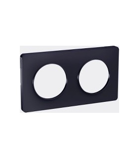 Plaque Odace Touch 2 postes horiz. ou vert. entraxe 71mm  Anthracite