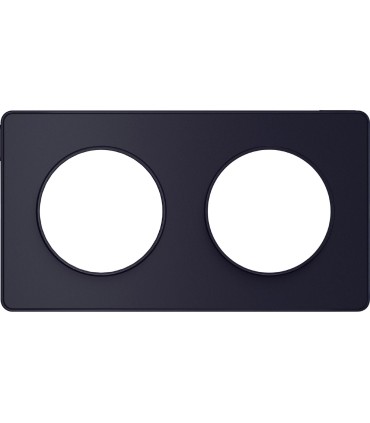 Plaque Odace Touch 2 postes horiz. ou vert. entraxe 71mm  Anthracite