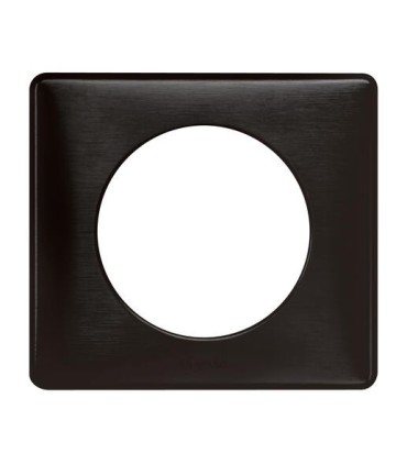 PLAQUE CÉLIANE MÉTAL 1 POSTE CARBONE