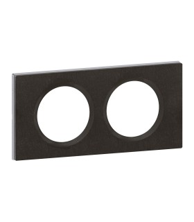 PLAQUE CELIANE MATIERE 2 POSTES ARDOISE