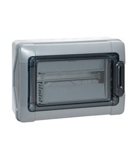 Coffret Plexo3 - 12 Modules Réversibilité totale porte et coffret - IP65 Gris Legrand