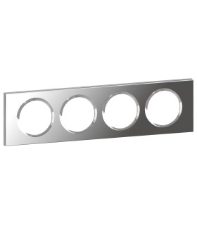 Plaque Céliane Matières 4 postes Verre Miroir