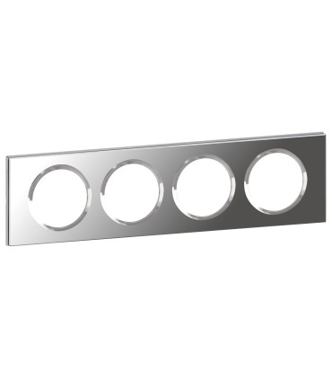 Plaque Céliane Matières 4 postes Verre Miroir