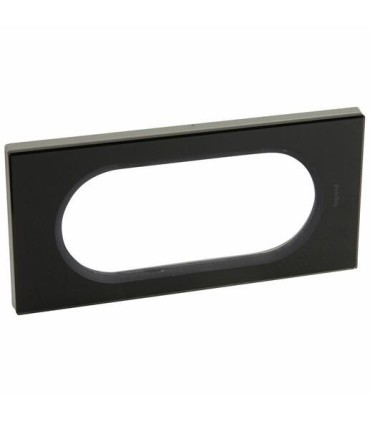 Plaque Céliane  4 à 5 modules - finition Verre Piano Noir Brillant