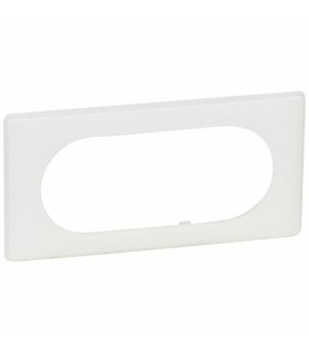 Plaque Céliane 2 postes ETENDUE blanc craie