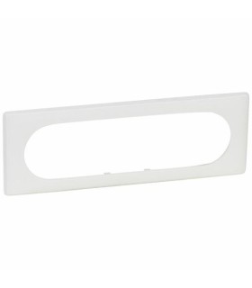 PLAQUE Céliane 3 POSTES ETENDUE- BLANC CRAIE