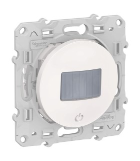 Odace, détecteur de présence ET de mouvement Blanc, toutes charges, 3 fils