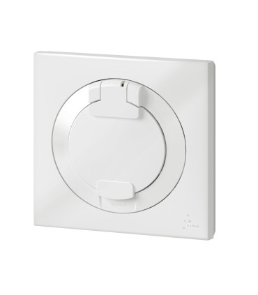 Prise de courant 2P+T à puits Blanc Complet - IP44 / Legrand