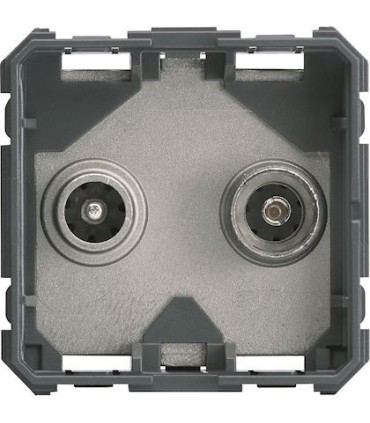 Prise TV + FM gallery direct 2 modules