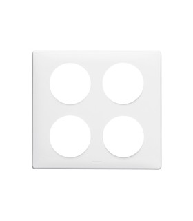 Plaque Céliane 2x2 postes Blanc