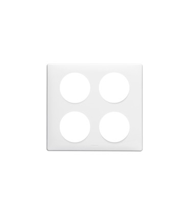 Plaque Céliane 2x2 postes Blanc