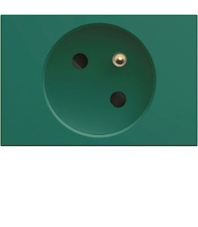 Prise de courant speciale goulotte Gallery 2P+T 16A vert