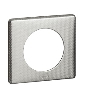 Plaque Céliane Métal 1 poste - finition Alu Snake