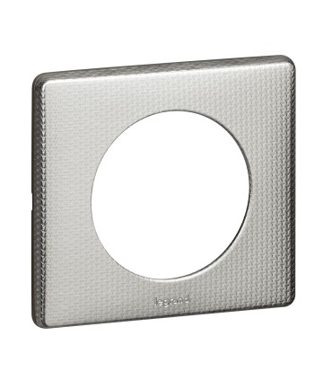 Plaque Céliane Métal 1 poste - finition Alu Snake