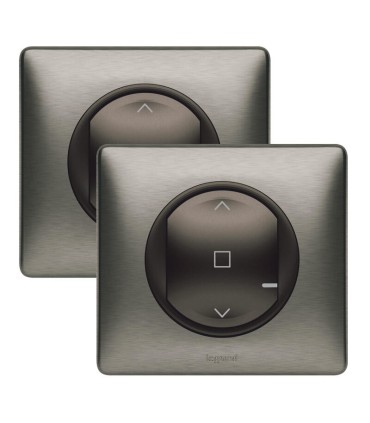 Prêt à poser Céliane with Netamo commande volet roulant + inter graphite