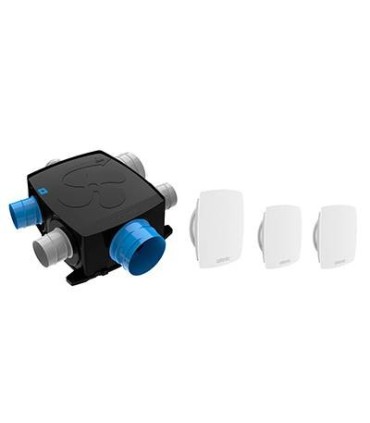 Kit VMC autocosy IH flex Simple Flux extra plate 4 sanitaires (3 bouches line)