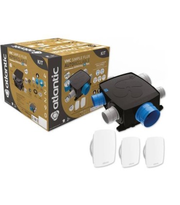 Kit VMC autocosy IH flex Simple Flux extra plate 4 sanitaires (3 bouches line)