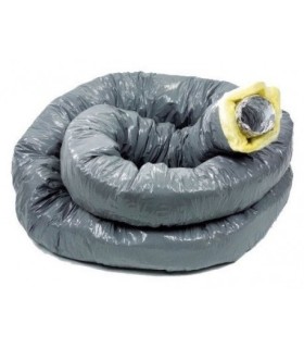 Gaine isolée Aluminium ø125 Calorifugé 6 mètres