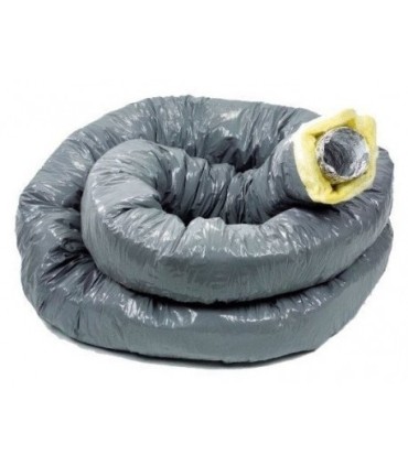 Gaine isolée Aluminium ø125 Calorifugé 6 mètres