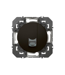 Prise blindée RJ45 cat6 STP Dooxie noir emballage blister